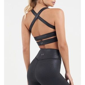 TLF black sports bra